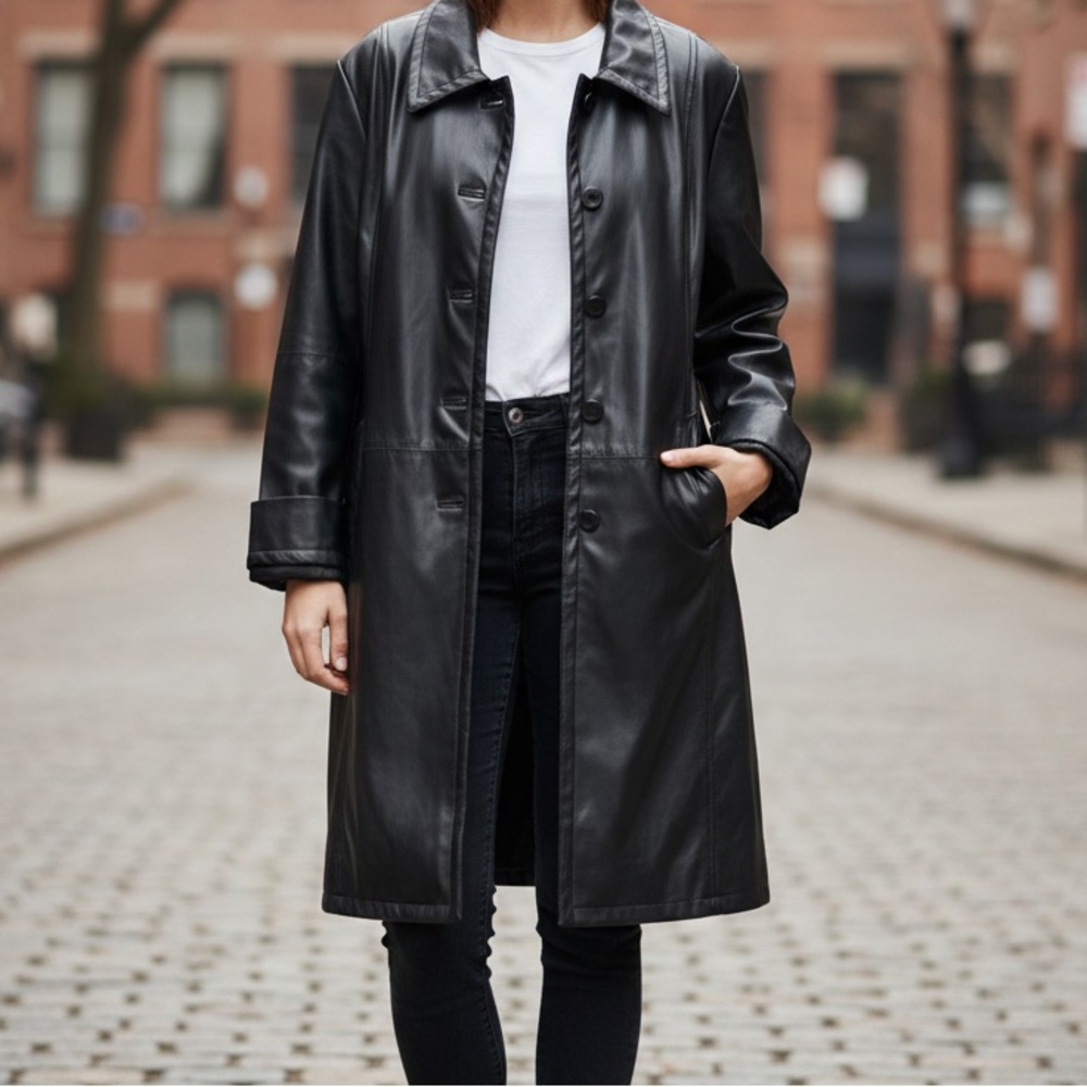 Addition-Elle Faux Leather Coat